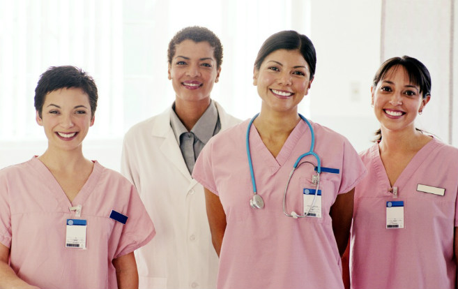 diverse_group_three_female_nurses_plus_female_doctor