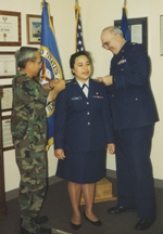 Myla Mason, promoted to captain, military nursing