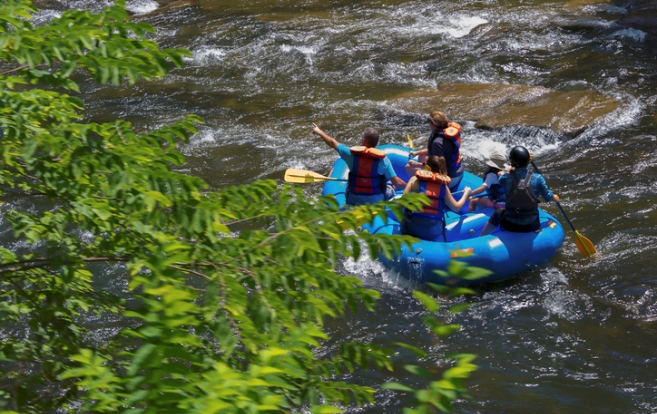 White water rafting in the Nantahala National Forest